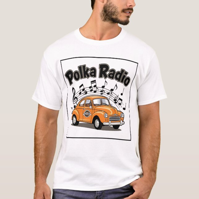 Camiseta Polka Radio Classic Car T-Shirt (Frente)