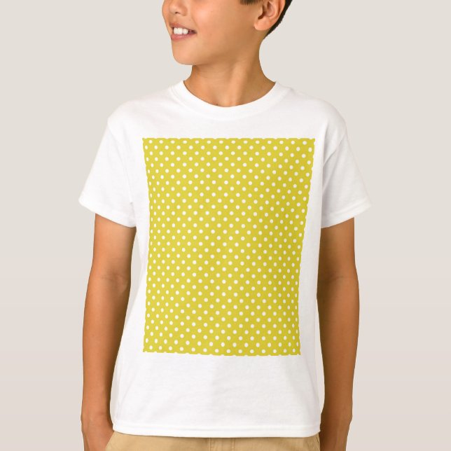 Camiseta Polkadot Amarelo e Branco (Frente)