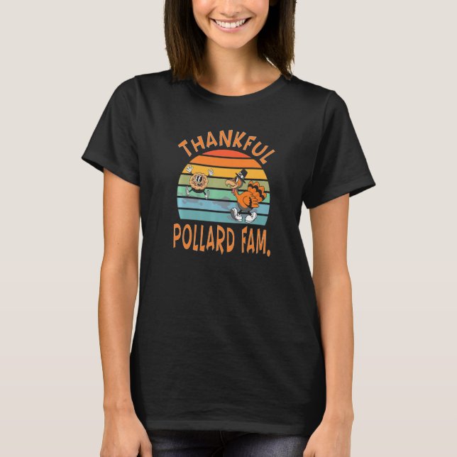 Camiseta Pollard Family  Thanksgiving Reunion Party (Frente)