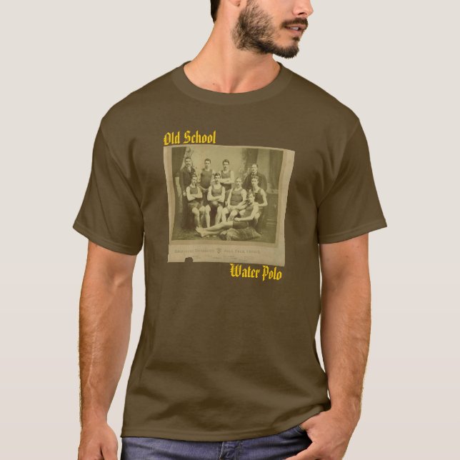 Camiseta Pólo aquático da velha escola - design 3 (Frente)