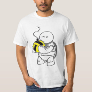 Camiseta Pólo aquático irritado da tartaruga - bola