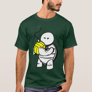 Camiseta Pólo aquático irritado da tartaruga - Capa longa