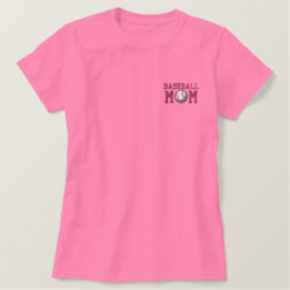 Camiseta Polo Bordada Mãe de beisebol