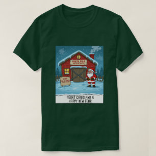 Camiseta Pólo Norte Cartoon Engraçado