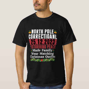 Camiseta Pólo Norte Correcional Perturbando a Paz Família