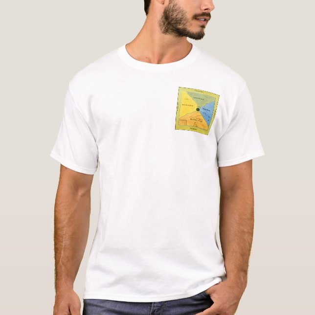 Camiseta Pólo velho do mapa (Frente)