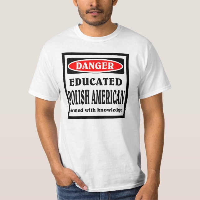 Camiseta Polonês-Americano instruído (Frente)