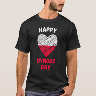 Camiseta Polonês Heart Happy Dyngus Day Polska Polônia de 2