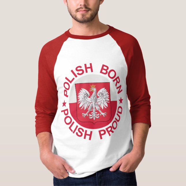 Camiseta Polonês polonês do nascer orgulhoso (Frente)