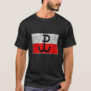 Camiseta Polonês Pw Armia Krajowa Orgulho da Polônia Âncora