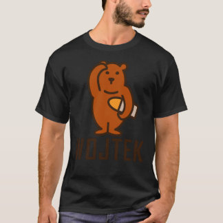 Camiseta Polonês Wojtek Soldier Bear WWII Edinburgh Clássic