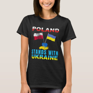 Camiseta Polônia Apoia a Ucrânia Polonesa Ucrânia