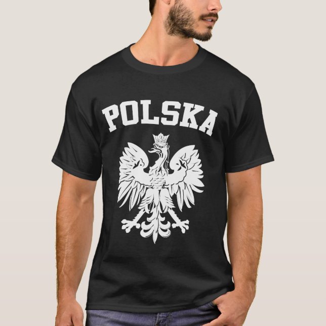 Camiseta Polônia Casaco de armas (Frente)