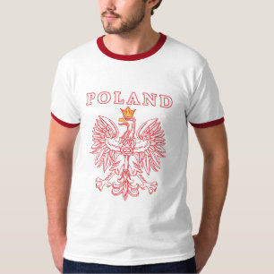 Camiseta Polônia com águia vermelha polonesa