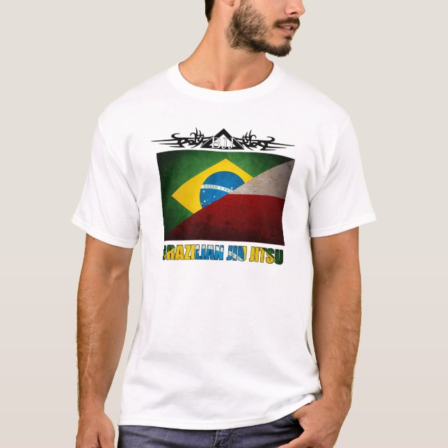 Camiseta Polônia de BJJ - fusão polonesa T da bandeira do (Frente)