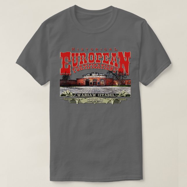 Camiseta Polônia de Citadel de Varsóvia (Frente do Design)