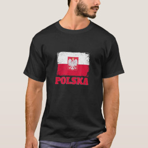 Camiseta Polônia de futebol e fã de futebol 2022 Bandeira d