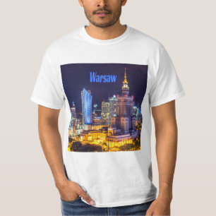 Camiseta Polônia de Varsóvia - Skyline, Espírito de Vars
