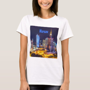 Camiseta Polônia de Varsóvia - Skyline, Espírito de Vars
