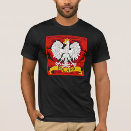 Camiseta Polônia Eagle estilizado