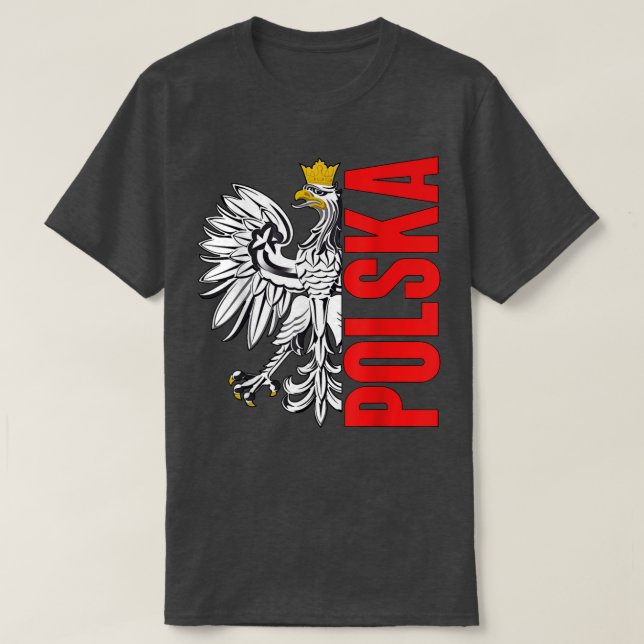 Camiseta Polônia Flag Jersey Polska Futebol (Frente do Design)