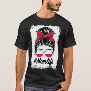 Camiseta Polônia Flag Polonesa Mãe Mensagem Manhã Mãe Vida