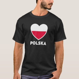 Camiseta Polônia Flag Polska Red and White
