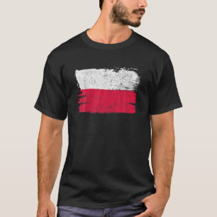 Camiseta Polônia Flag Prioridade Amizade Orgulho Orgânica V