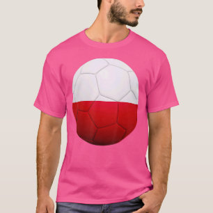 Camiseta Polônia Futebol Nacional Bola Polônia Bandeira Fut