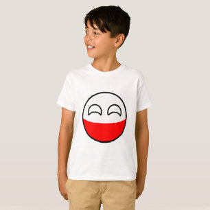 Camiseta Polônia Geeky de tensão engraçado Countryball