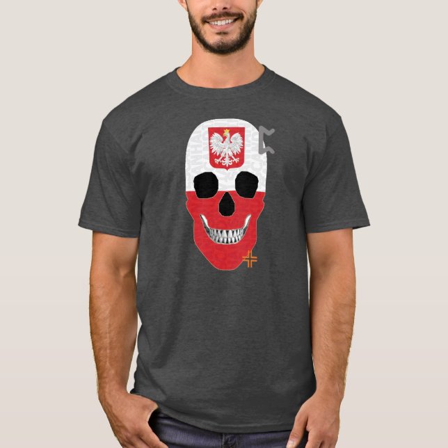Camiseta Polônia HANDSKULL básica B2 (Frente)