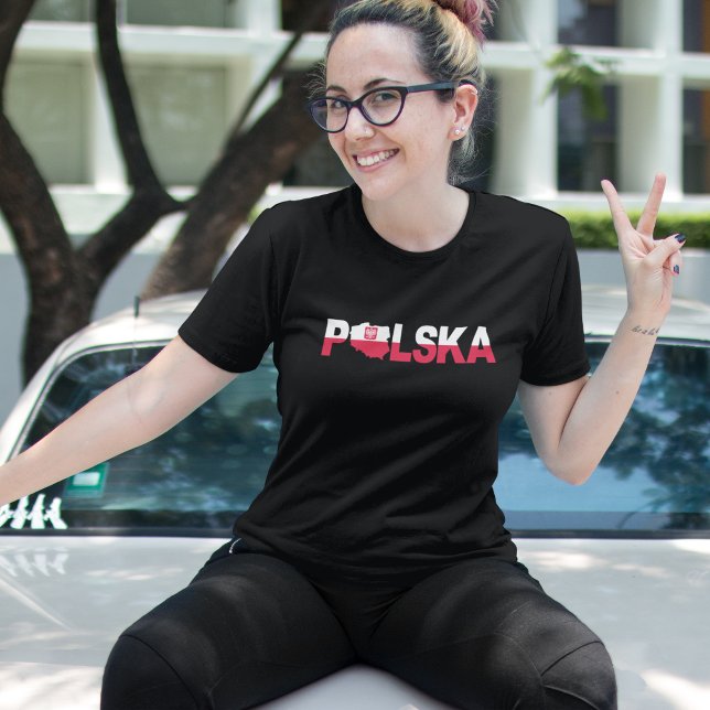 Camiseta Polônia Polska Flag Women T Shirt (Polska Poland Flag Women T Shirt)