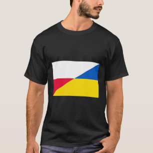 Camiseta Polônia Ucrânia Bandeira Apoio Amizade Vizinho 1