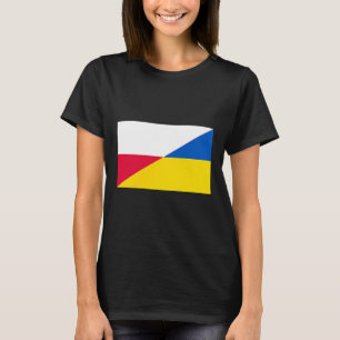Camiseta Polônia Ucrânia Bandeira Apoio Amizade Vizinho 1