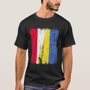 Camiseta Polônia Ucrânia Meia Bandeira Patrimônio Polonês U