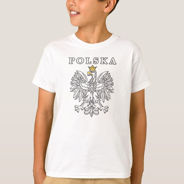Camiseta Polska Com Águia Polonesa (Frente)