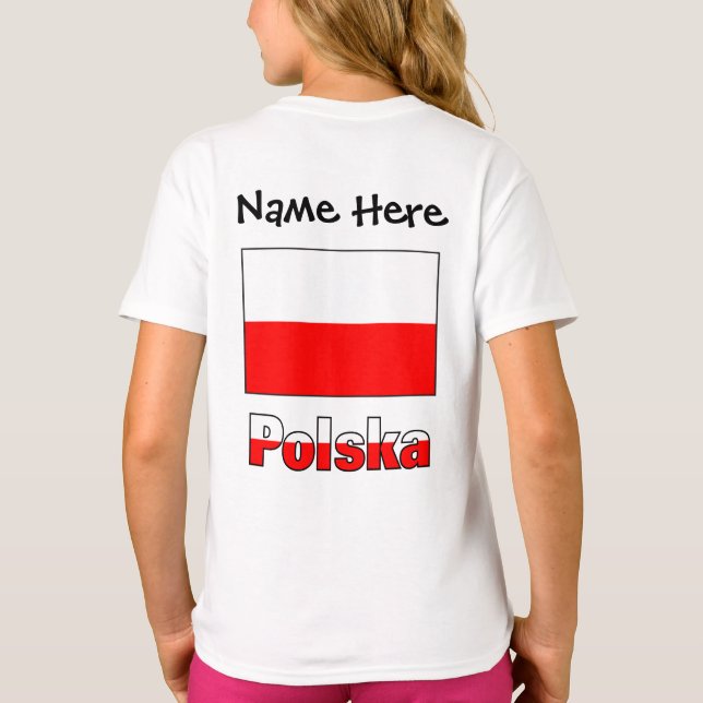 Camiseta Polska e Polonês Personalizado (Verso)