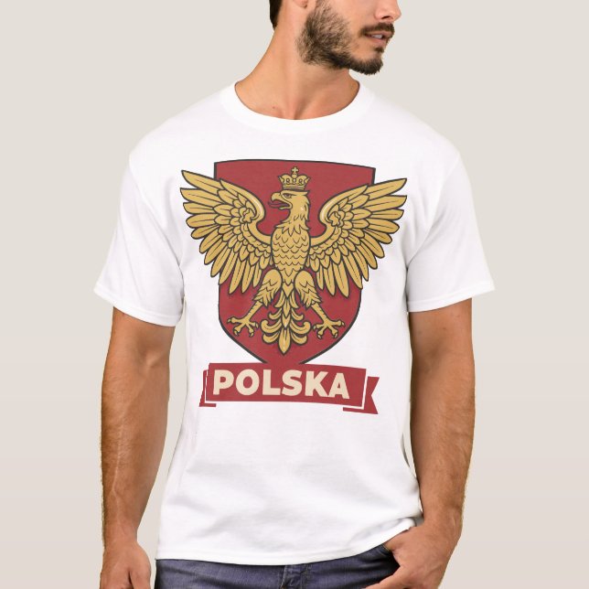 Camiseta Polska Golden Eagle Heraldic (Frente)
