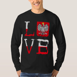 Camiseta Polska Love Polônia Lover polonês Águia Orgulho Po