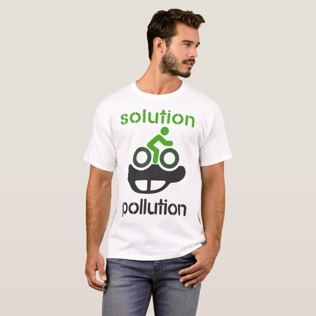 Camiseta Poluição da solução (Frente Completa)