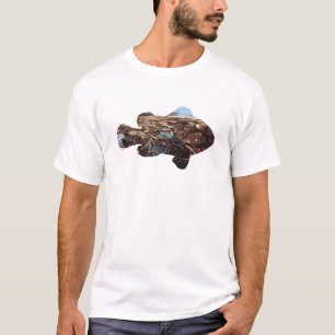 Camiseta Poluição do planeta Terra Salva Oceanos da Vida do