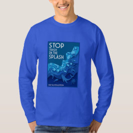 Camiseta Poluição no mar de ponta