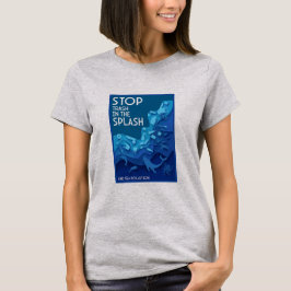 Camiseta Poluição no mar de ponta