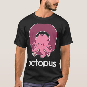 Camiseta Polvo Alfabeto Tentáculo Lula Pesca
