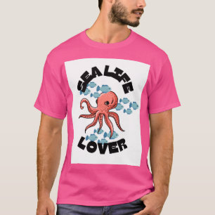 Camiseta polvo amante da vida marinha