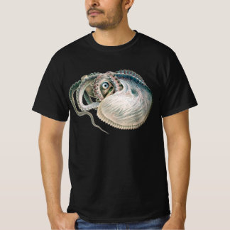 Camiseta Polvo Argonauta, Animais Marinhos Antigos