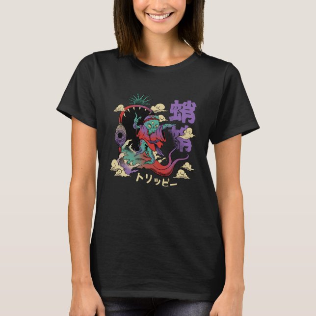 Camiseta Polvo de Monstros Asiáticos (Frente)