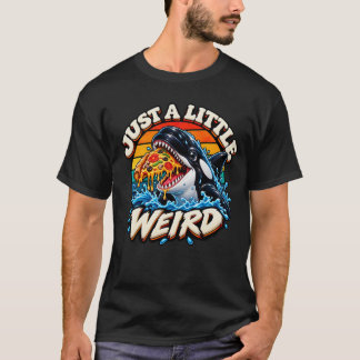 Camiseta Polvo Engraçado Comendo Pizza