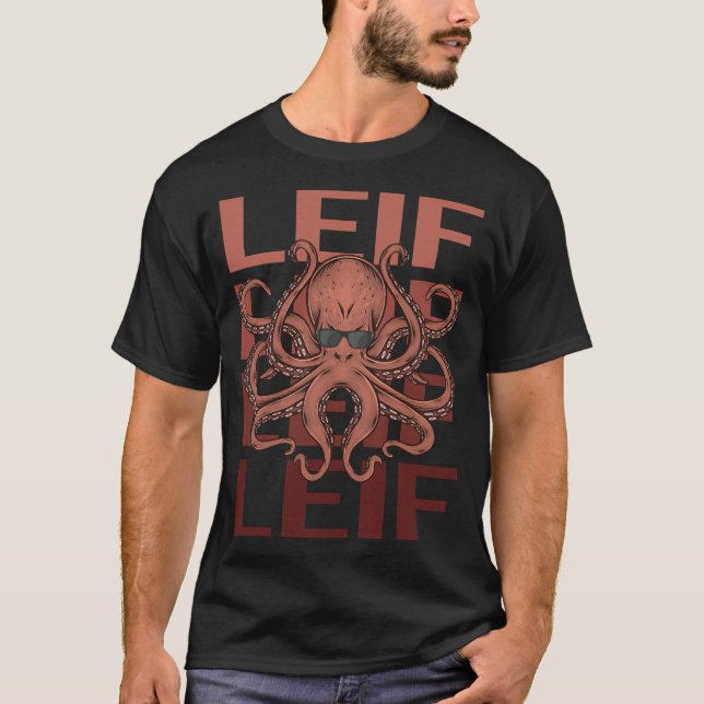 Camiseta Polvo Engraçado - Nome Leif (Frente)