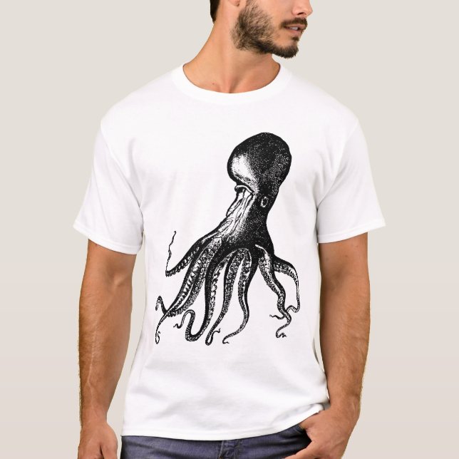Camiseta Polvo Kraken do Victorian para piratas de (Frente)
